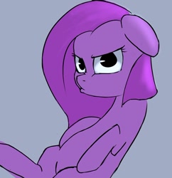 Size: 530x547 | Tagged: safe, artist:ab, character:pinkamena diane pie, character:pinkie pie, cute, cuteamena, female, floppy ears, frown, glare, grumpy, looking at you, pouting, solo