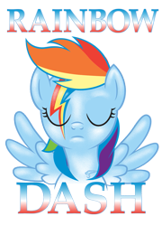 Size: 503x700 | Tagged: safe, artist:hezaa, character:rainbow dash, species:pegasus, species:pony, aladdin sane, album cover, david bowie, eyes closed, female, mare, parody, ponified, ponified album cover, solo, spread wings, wings, ziggy stardust