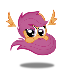 Size: 3508x3508 | Tagged: safe, artist:zackira, part of a set, character:scootaloo, cute, cutealoo, high res, sphere ponies