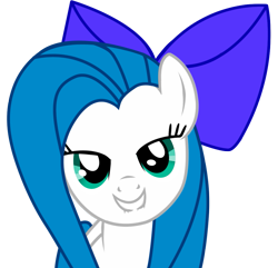 Size: 995x959 | Tagged: dead source, safe, artist:eruvon, oc, oc only, oc:minty blue, species:pony, female, looking at you, love face, mare, recolor, simple background, solo, transparent background, vector