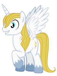 Size: 1320x1745 | Tagged: dead source, safe, artist:mrbrandonmac, character:prince blueblood, species:alicorn, species:pony, bluecorn, male, race swap, simple background, solo, transparent background, vector