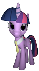 Size: 1804x3240 | Tagged: safe, artist:chaotrix, character:twilight sparkle, 3d, female, looking at you, simple background, solo, source filmmaker, transparent background