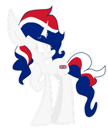 Size: 1024x1215 | Tagged: safe, artist:dizzee-toaster, oc, oc only, nation ponies, britain, solo, union jack