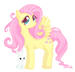 Size: 641x613 | Tagged: safe, artist:felynea, character:angel bunny, character:fluttershy