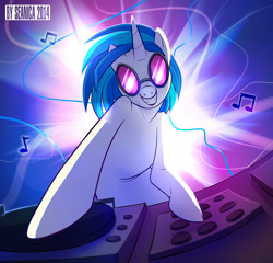 Size: 1043x1000 | Tagged: safe, artist:seanica, character:dj pon-3, character:vinyl scratch, female, solo