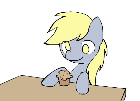 Size: 550x400 | Tagged: safe, artist:deadlycomics, character:derpy hooves, species:pegasus, species:pony, animated, eating, female, frame by frame, mare, muffin, simple background, solo, swallowing, that pony sure does love muffins, transparent background