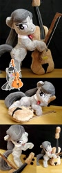 Size: 800x2234 | Tagged: safe, artist:furboz, character:octavia melody, cello, irl, musical instrument, photo, plushie