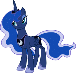 Size: 874x841 | Tagged: safe, artist:relaxingonthemoon, character:princess luna, bedroom eyes, female, reaction image, request, simple background, solo, svg, transparent background, vector
