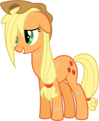 Size: 2000x2437 | Tagged: safe, artist:relaxingonthemoon, character:applejack, high res, simple background, transparent background, vector, wet mane