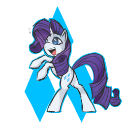 Size: 900x900 | Tagged: safe, artist:helhoof, character:rarity, species:pony, bipedal, female, solo