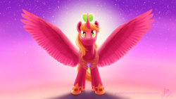 Size: 2560x1440 | Tagged: safe, artist:creamy_roux, character:big mcintosh, species:alicorn, species:pony, episode:do princesses dream of magic sheep?, g4, my little pony: friendship is magic, alicornified, apotheosis, male, princess big mac, race swap, solo