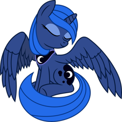 Size: 6120x6120 | Tagged: safe, artist:imageconstructor, character:princess luna, absurd resolution, female, filly, s1 luna, simple background, solo, transparent background, vector, woona