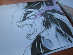 Size: 1280x960 | Tagged: safe, artist:aerostoner, character:king sombra, male, solo, traditional art