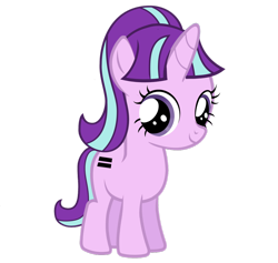 Size: 918x870 | Tagged: safe, artist:avisola, character:starlight glimmer, species:pony, species:unicorn, episode:the cutie map, g4, my little pony: friendship is magic, cute, female, filly, filly starlight glimmer, glimmerbetes, looking at you, simple background, solo, transparent background, vector, younger