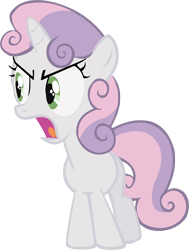 Size: 2922x3860 | Tagged: safe, artist:draikjack, character:sweetie belle, female, simple background, solo, transparent background, vector