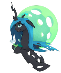 Size: 980x1165 | Tagged: safe, artist:seanica, character:queen chrysalis, species:changeling, changeling queen, female, prone, simple background, solo, transparent background