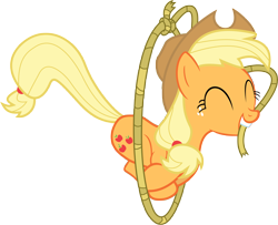 Size: 10000x8103 | Tagged: safe, artist:teiptr, character:applejack, absurd resolution, lasso, simple background, transparent background, vector