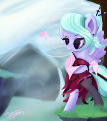 Size: 1024x1152 | Tagged: safe, artist:tyzain, character:flitter, species:pony, bipedal, clothing, female, solo