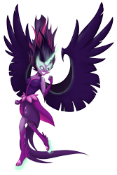 Size: 1280x1920 | Tagged: safe, artist:eljonek, character:midnight sparkle, character:twilight sparkle, character:twilight sparkle (scitwi), species:eqg human, equestria girls:friendship games, g4, my little pony: equestria girls, my little pony:equestria girls, female, midnight sparkle, simple background, solo, transparent background, tumblr