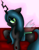 Size: 1409x1788 | Tagged: safe, artist:king-sombrero, character:queen chrysalis, species:changeling, female, solo