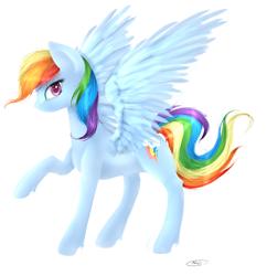 Size: 3784x3904 | Tagged: safe, artist:skajcia, character:rainbow dash, species:pegasus, species:pony, female, solo