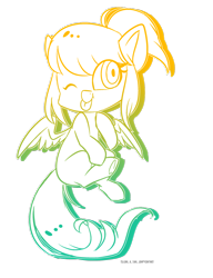 Size: 1024x1336 | Tagged: safe, artist:sallylapone, oc, oc only, oc:golden gallop, chibi, solo