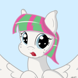 Size: 2000x2000 | Tagged: safe, artist:colgatefim, character:blossomforth, female, high res, simple background, solo