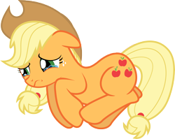 Size: 10000x7955 | Tagged: safe, artist:teiptr, character:applejack, absurd resolution, breakdown, clothing, crying, depressed, hat, sad, simple background, teary eyes, transparent background, vector