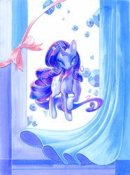 Size: 892x1200 | Tagged: safe, artist:fleebites, character:rarity, species:pony, species:unicorn, female, mare, marker drawing, raised hoof, solo, traditional art