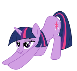 Size: 2000x1855 | Tagged: safe, artist:luckysmores, character:twilight sparkle, species:pony, species:unicorn, exploitable meme, female, iwtcird, mare, scrunchy face, simple background, solo, stretching, transparent background, vector