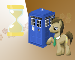 Size: 1280x1024 | Tagged: safe, artist:togekisspika35, character:doctor whooves, character:time turner, species:pony, doctor who, male, solo, stallion, tardis, wallpaper