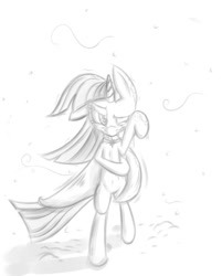 Size: 751x933 | Tagged: safe, artist:w300, character:twilight sparkle, cold, ice, snow, snowfall, wind