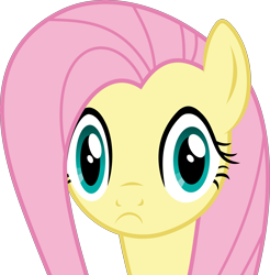 Size: 5438x5526 | Tagged: safe, artist:kevinerino, character:fluttershy, episode:viva las pegasus, g4, my little pony: friendship is magic, .svg available, :c, absurd resolution, disappoint, faec, female, las pegasus stare, simple background, solo, transparent background, vector