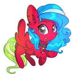 Size: 900x950 | Tagged: safe, artist:skajcia, oc, oc only, species:pegasus, species:pony, cheek fluff, chest fluff, colored pupils, cute, ear fluff, fangs, flying, jewelry, necklace, open mouth, pegasus oc, simple background, smiling, solo, spread wings, starry eyes, transparent background, wingding eyes, wings