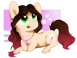 Size: 1050x800 | Tagged: safe, artist:skajcia, oc, oc only, species:earth pony, species:pony, earth pony oc, jewelry, lying down, necklace, prone, solo