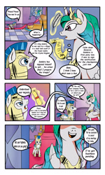 Size: 3000x5000 | Tagged: safe, artist:astroanimations, character:princess celestia, comic:celestia's yearning, absurd resolution, canterlot, comic, general, royal guard, scroll