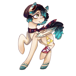 Size: 1000x1000 | Tagged: safe, artist:mentalphase, oc, oc only, species:pegasus, species:pony, bandage, clothing, male, raised hoof, scarf, simple background, solo, stallion, transparent background