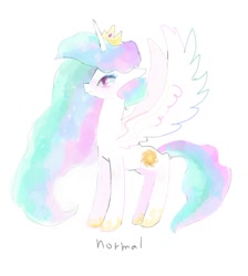 Size: 594x663 | Tagged: safe, artist:twico, character:princess celestia, female, simple background, solo, spread wings, white background, wings