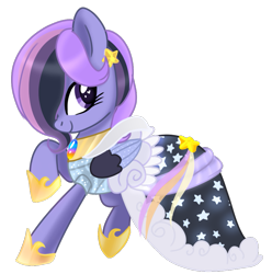 Size: 837x843 | Tagged: safe, artist:starchasesketches, oc, oc only, oc:starchase, species:pegasus, species:pony, clothing, dress, female, gala dress, heart eyes, mare, simple background, solo, transparent background, wingding eyes