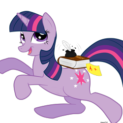 Size: 2000x2000 | Tagged: safe, artist:colgatefim, character:twilight sparkle, book, female, ink, simple background, solo, transparent background