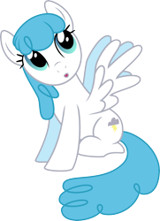 Size: 5000x6916 | Tagged: safe, artist:silvervectors, character:white lightning, species:pegasus, species:pony, absurd resolution, background pony, female, looking up, mare, simple background, solo, transparent background, vector