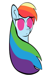 Size: 4250x6500 | Tagged: safe, artist:miragepotato, character:rainbow dash, species:pegasus, species:pony, absurd resolution, bust, female, mare, no catchlights, no pupils, simple background, solo, transparent background
