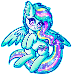 Size: 866x900 | Tagged: safe, artist:dolcisprinkles, oc, oc only, oc:glitter glam, species:pegasus, species:pony, color porn, eyestrain warning, fangs, female, heart eyes, mare, simple background, solo, transparent background, wingding eyes