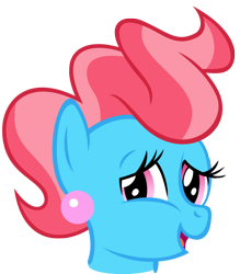 Size: 1226x1397 | Tagged: safe, artist:are-you-jealous, character:cup cake, species:pony, bust, female, portrait, simple background, solo, transparent background, vector