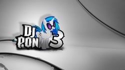 Size: 1920x1080 | Tagged: dead source, safe, artist:mackaged, character:dj pon-3, character:vinyl scratch, species:pony, species:unicorn, cutie mark, dj hero, female, hooves, horn, mare, open mouth, reference, rhythm game, solo, sunglasses, text, vector, wallpaper