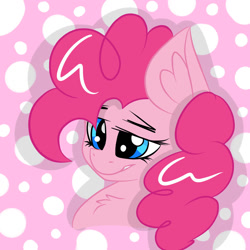 Size: 1024x1024 | Tagged: safe, artist:northwindsmlp, character:pinkie pie, species:pony, bust, female, portrait, solo