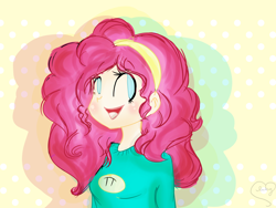 Size: 4200x3150 | Tagged: safe, artist:compassrose0425, character:pinkie pie, species:human, alternate universe, beautiful, clothing, cute, female, high res, humanized, solo