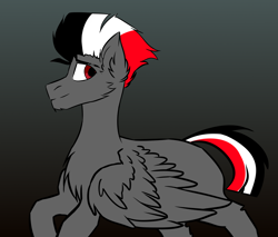 Size: 2000x1700 | Tagged: safe, artist:xanderserb, oc, species:pegasus, species:pony, nation ponies, colt, countryponies, countrypony, dark skin, eyebrows, flat colors, german, german empire, male, ponified, solo