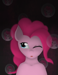 Size: 1100x1400 | Tagged: safe, artist:glittersonyourface, character:pinkie pie, species:earth pony, species:pony, female, solo