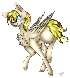 Size: 3602x4000 | Tagged: safe, artist:cat-chai, oc, oc only, oc:golden, species:pegasus, species:pony, chest fluff, high res, male, simple background, solo, stallion, transparent background
